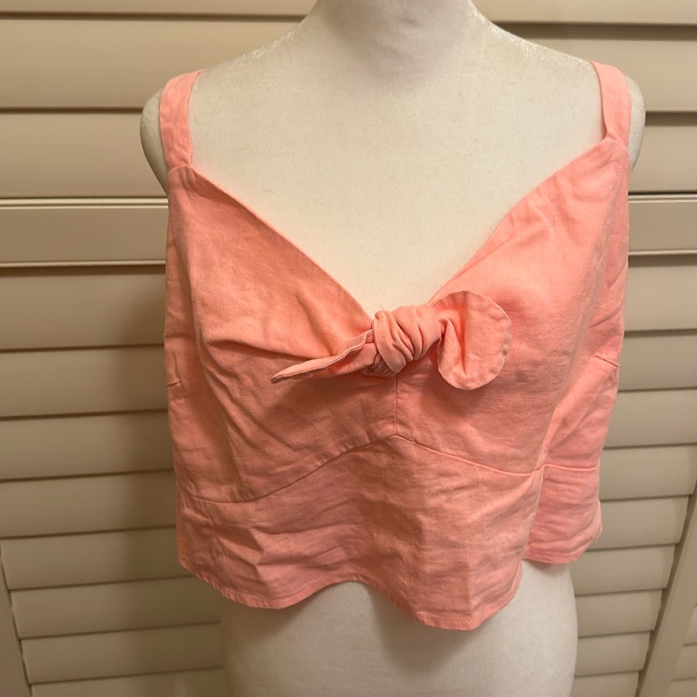 Pink halter top